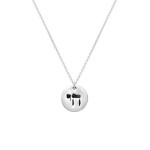 Sterling Silver Necklace in a Bottle - Chai
