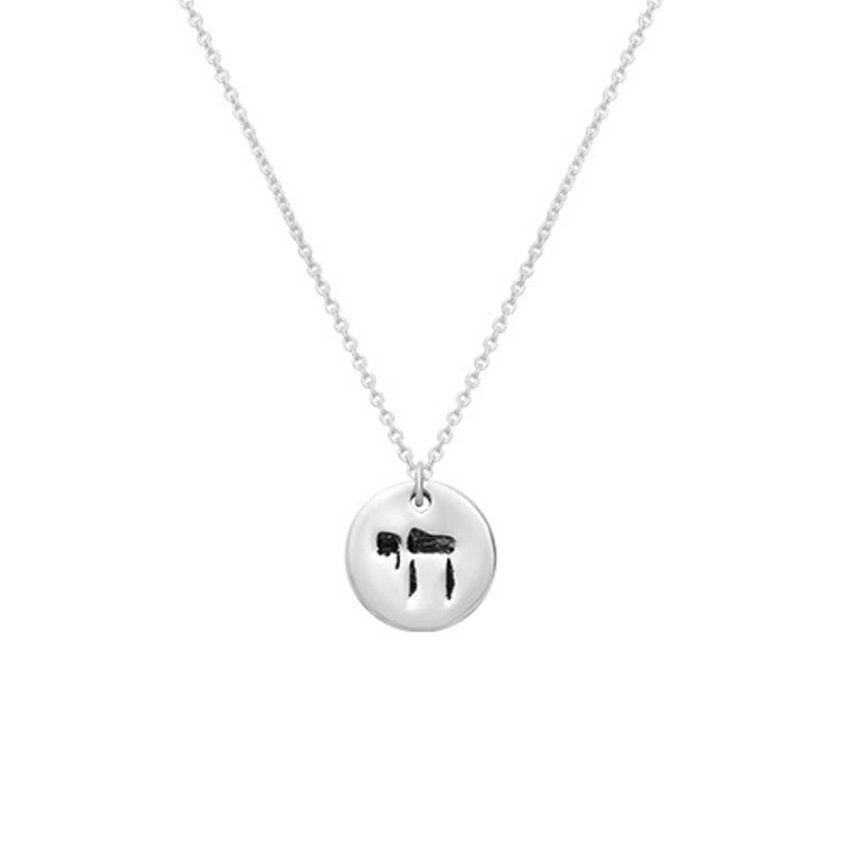 Sterling Silver Necklace in a Bottle - Chai