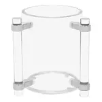 Lucite Wash Cup with Silver Handles