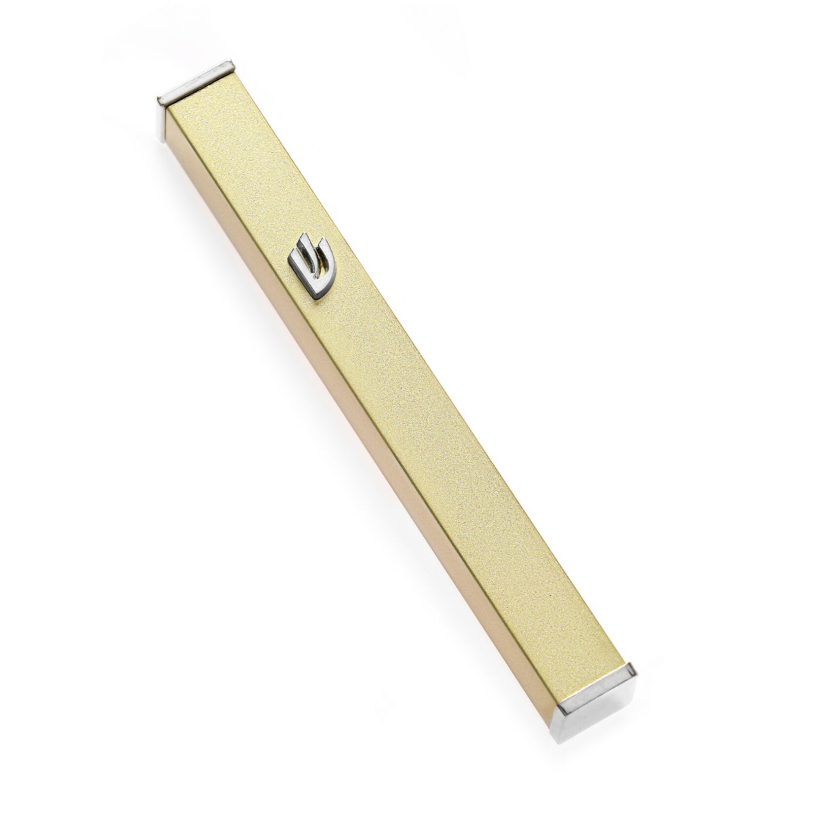 Aluminum Mezuzah Case - 12cm - Gold