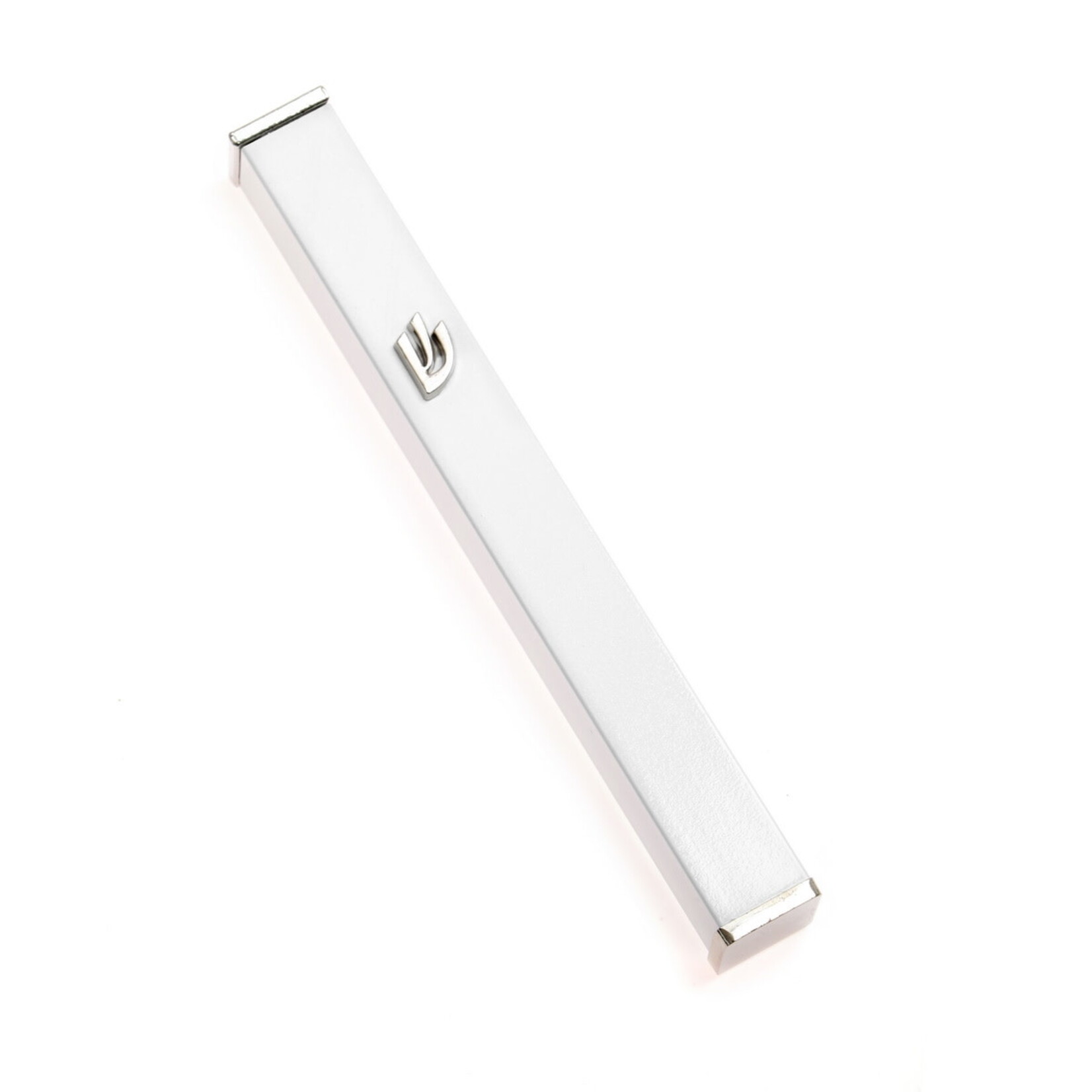 Aluminum Mezuzah Case - 12cm - White