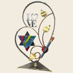 Large Love and Star of David Shards Keepsake