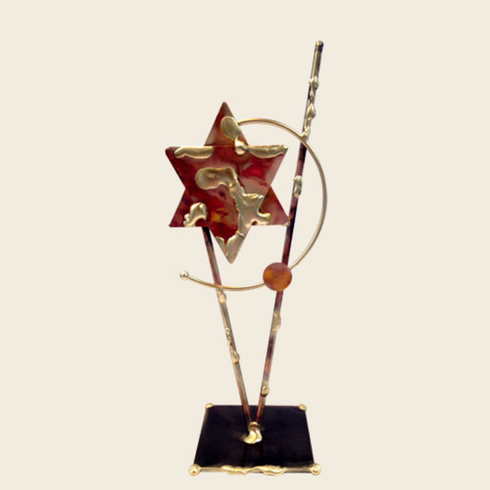 Copper Star Sculpture