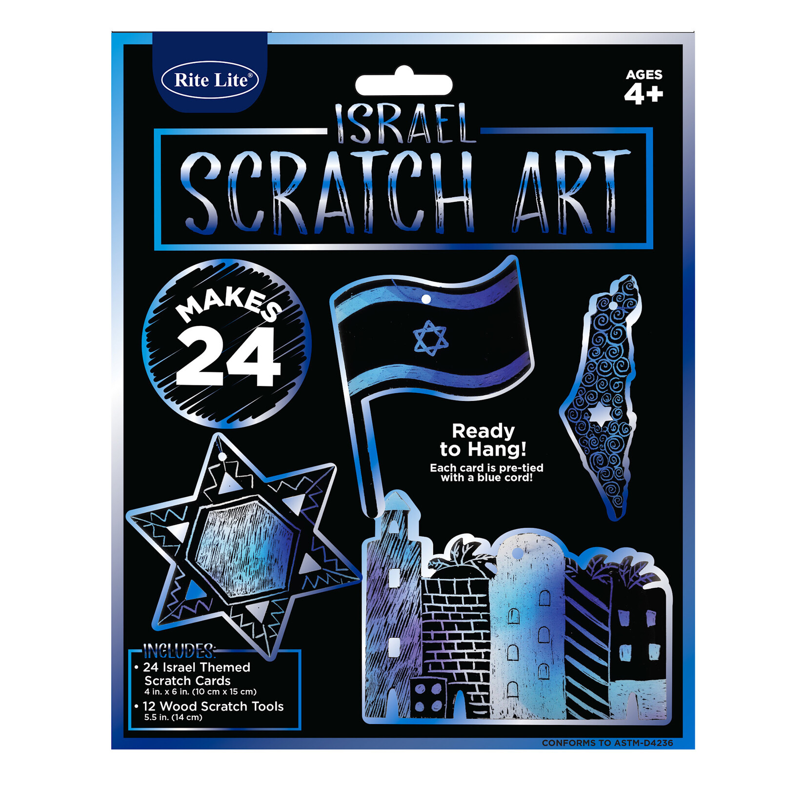 "Israel" Scratch Art