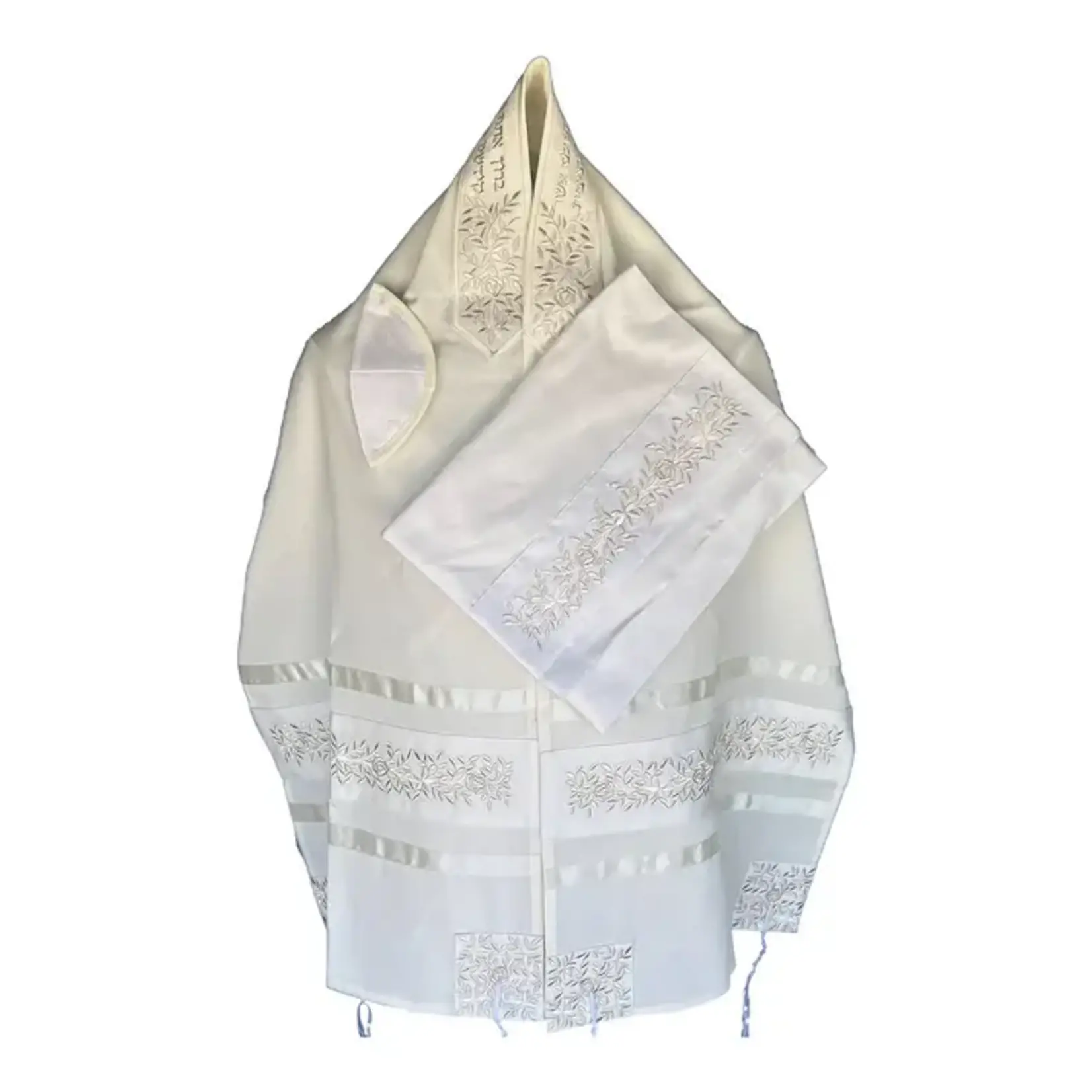 Silver Rose Tallit (104S)