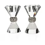 Bling Candlestick Holder Pair