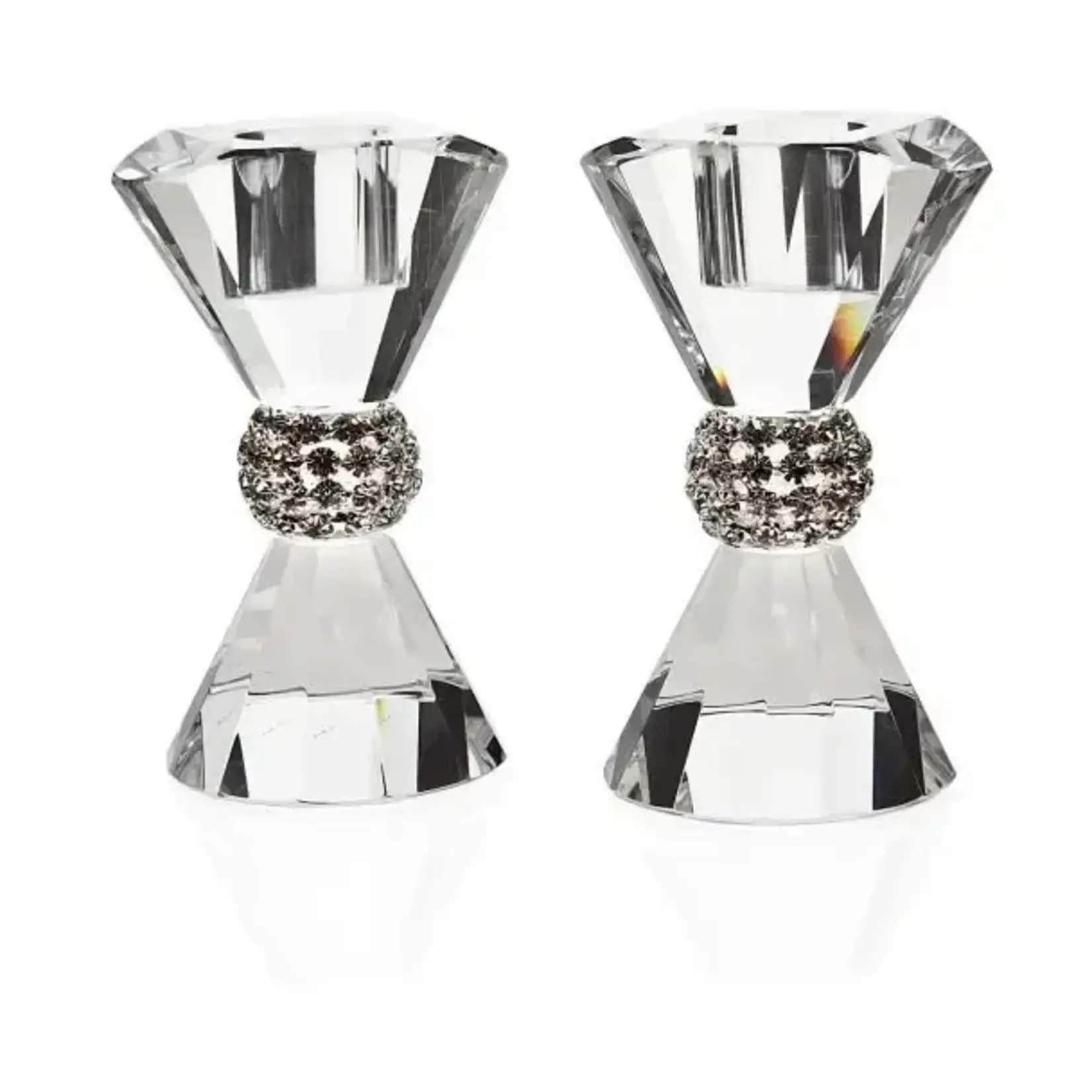 Bling Candlestick Holder Pair