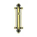 Black and Gold Suspension Mezuzah