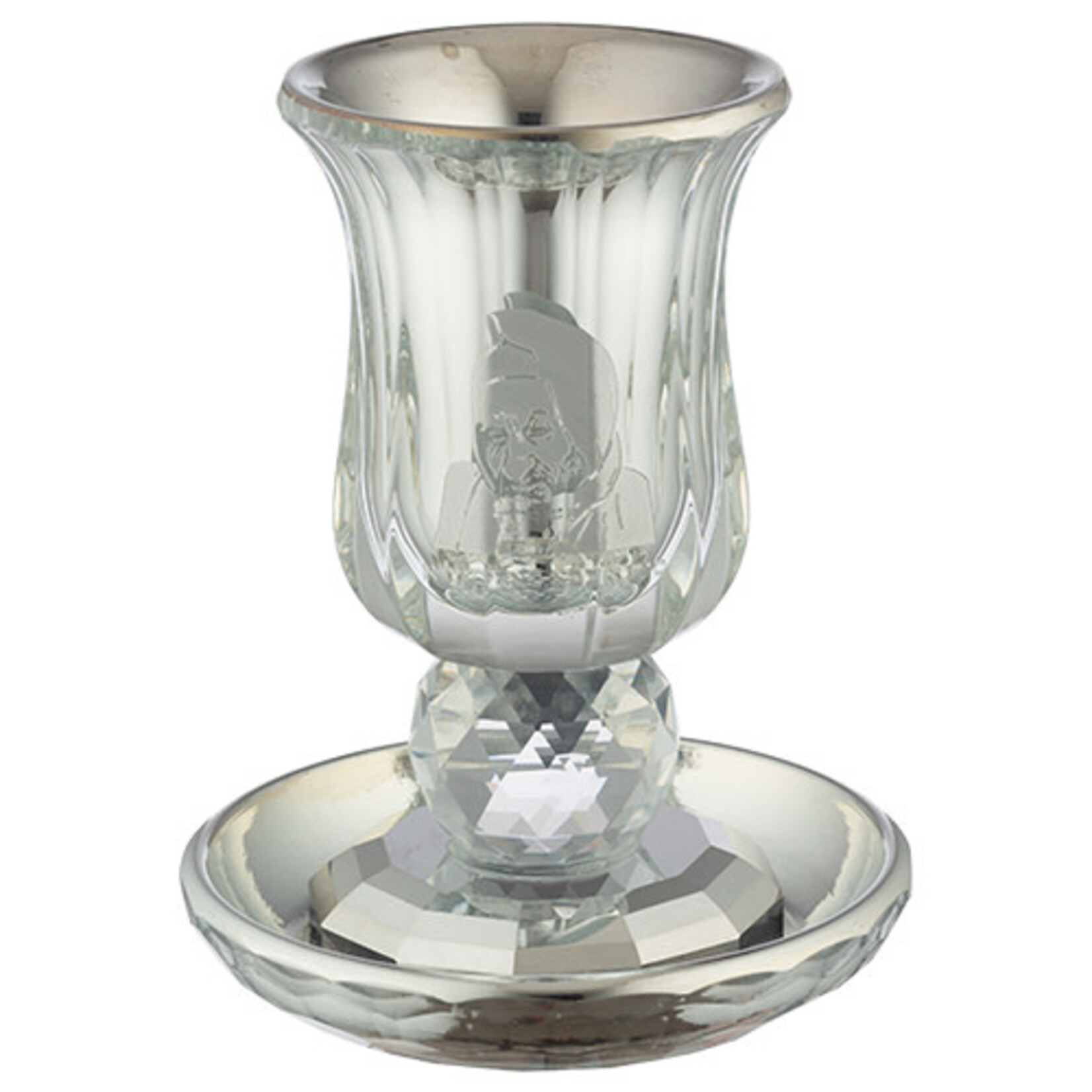 Crystal Kiddush Cup w/Stem - Babi Sali
