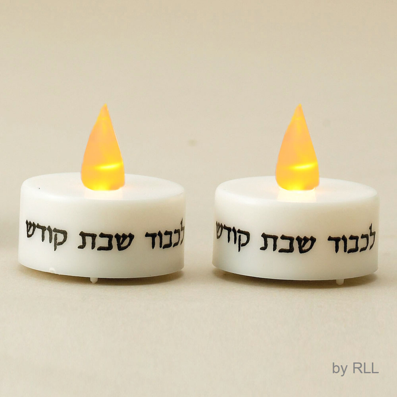 Set of 2 Battery Operated Shabbat Candles w/ LED Lights