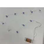 Israel Flag Light Garland-36"-Battery operated