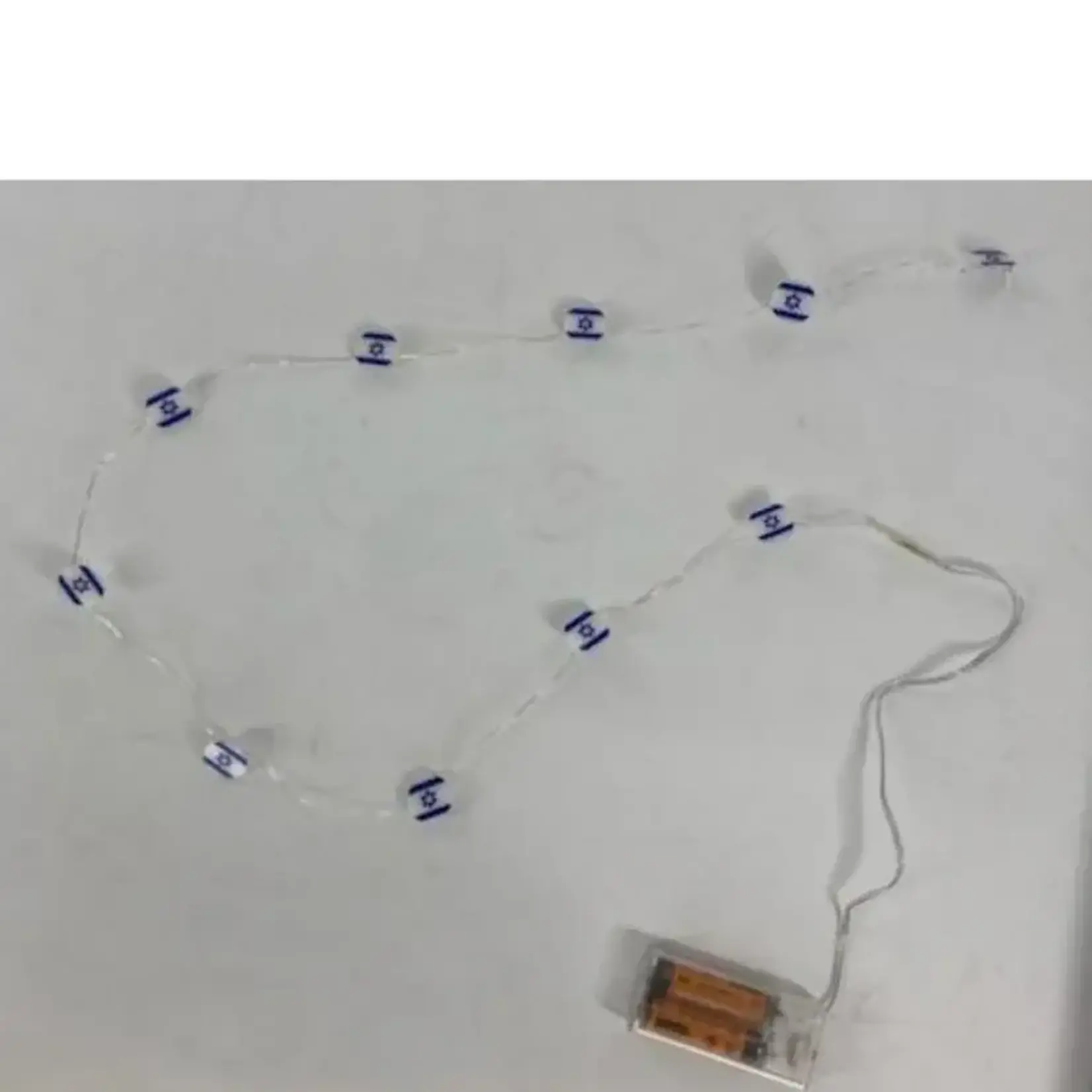 Israel Flag Light Garland-36"-Battery operated