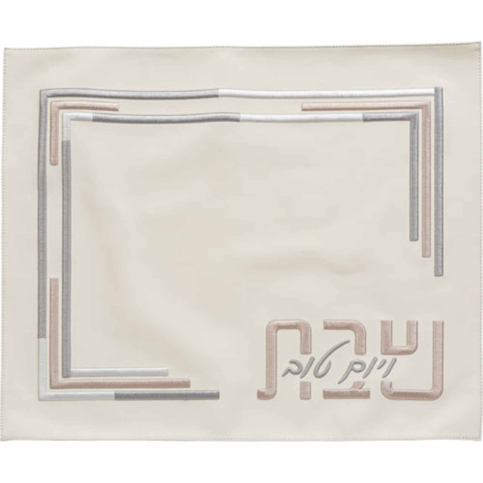 Faux Leather Modern Challah Cover - LInes