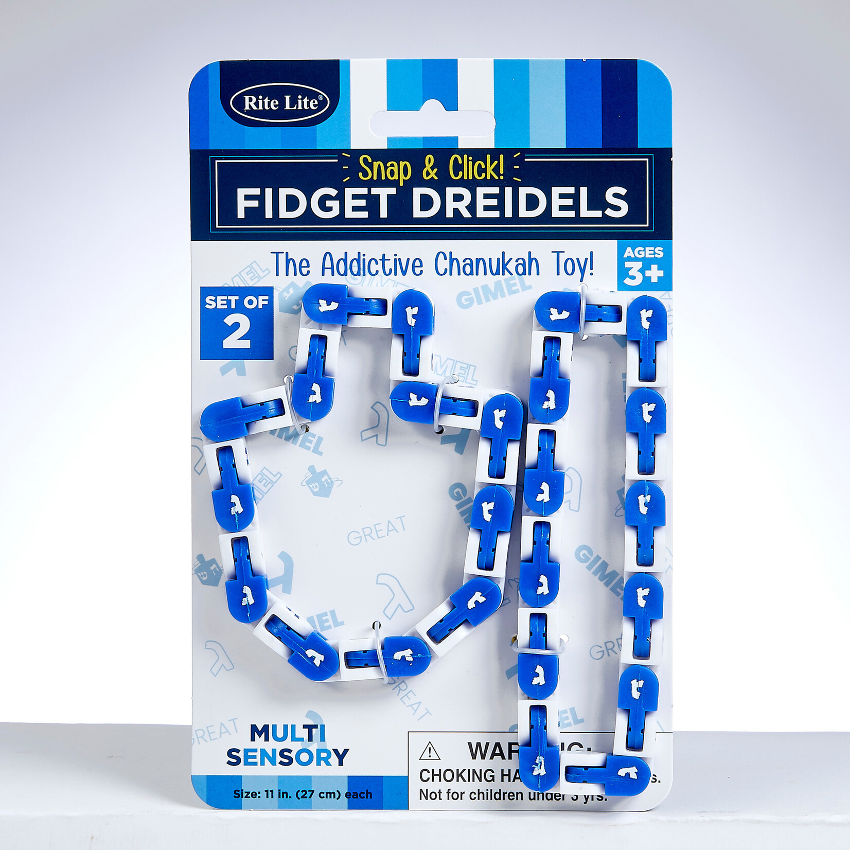 Snap N' Click Fidget Dreidels - Set of 2