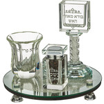 Crystal Havdalah Set - Round Base