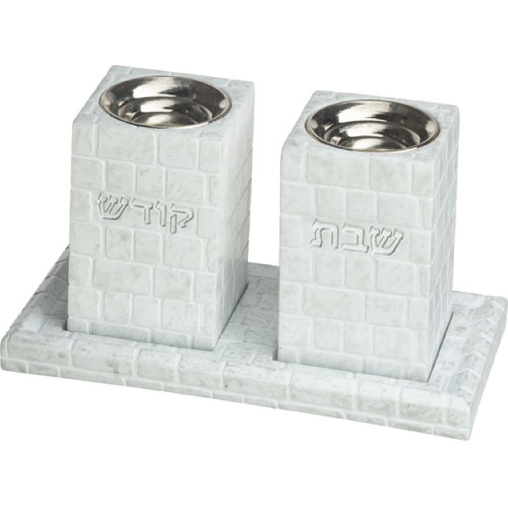 Pair of Candlesticks on Tray - Kotel