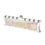 Glass/Leatherette Menorah - Jerusalem Skyline