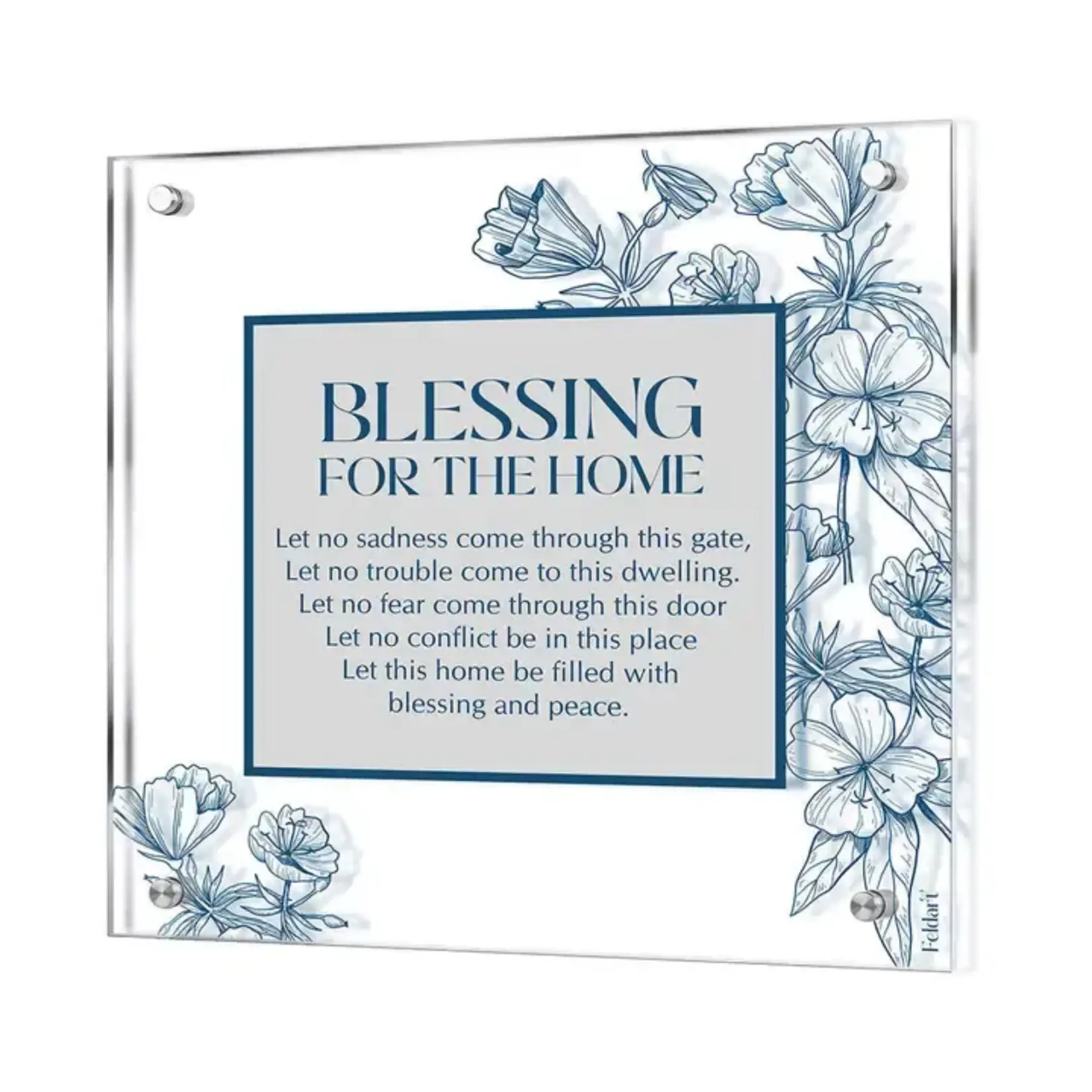 Floral Birkat Habayit - English