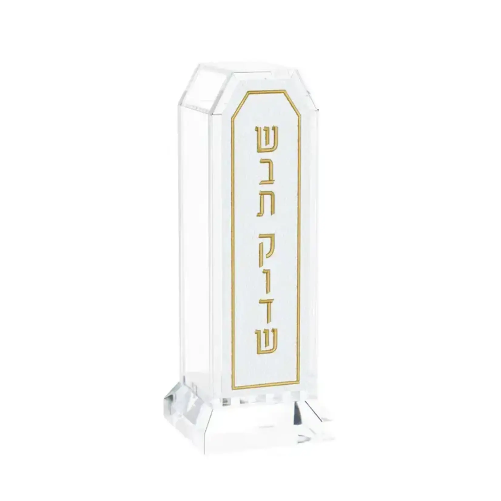 Leatherette Matches Holder - Gold