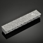 White Flower Mezuzah Case