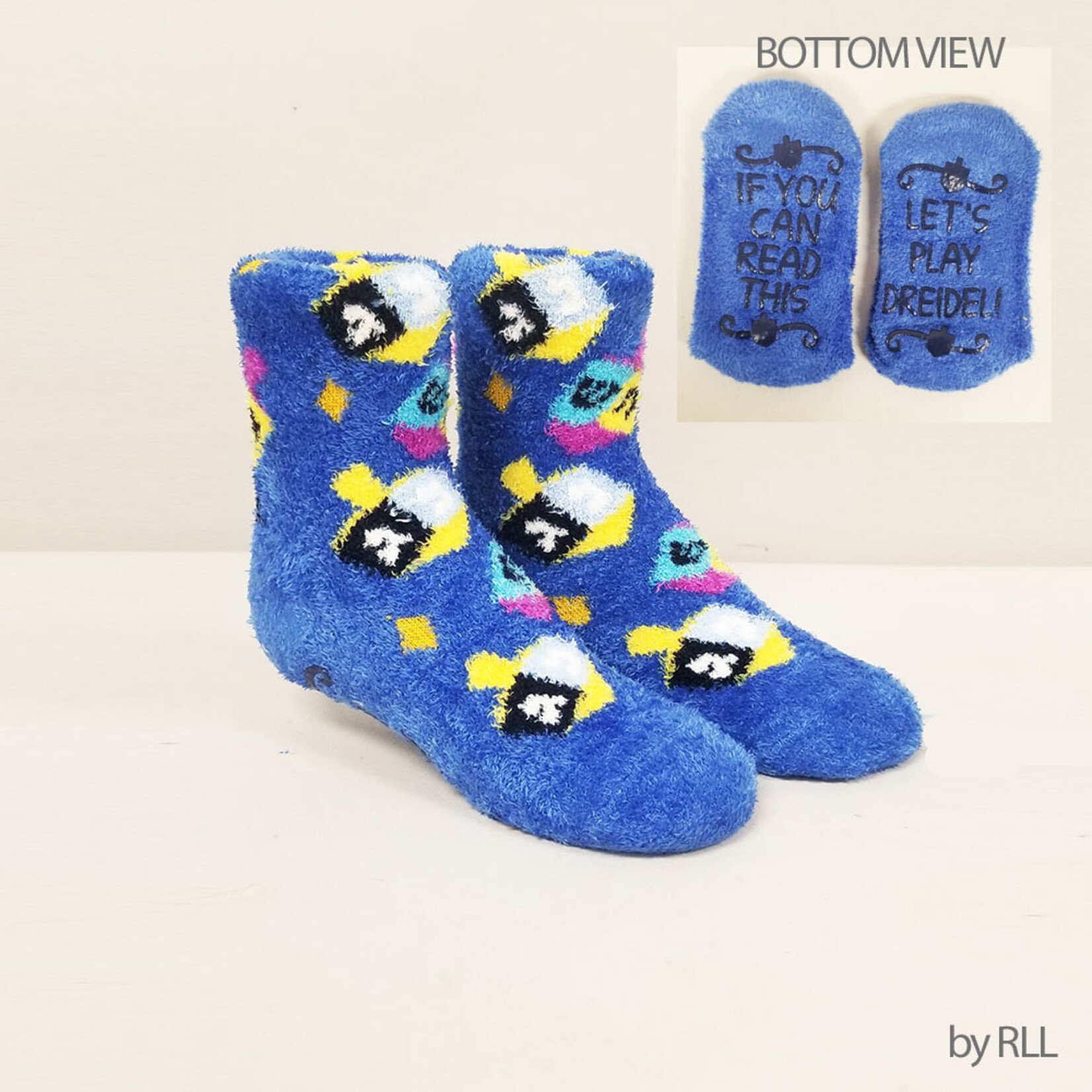 Dreidels Kids Cozy Slipper Socks with Lurex
