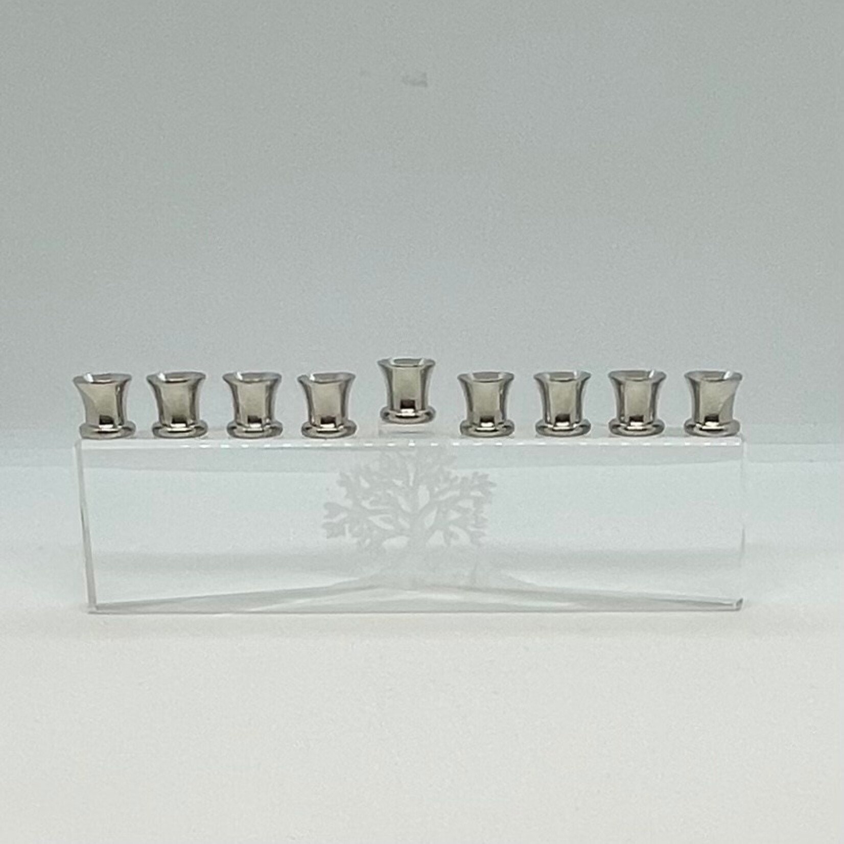 Small Eitz Chaim Crystal Menorah