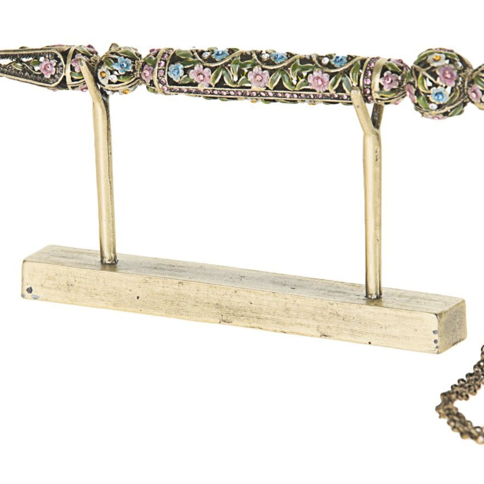 Jeweled Multi-Colored Yad on Stand