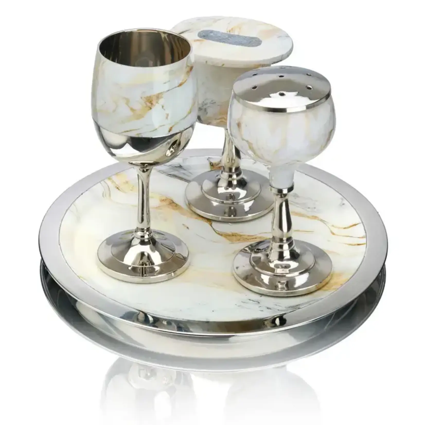 White & Gold Havdallah Set