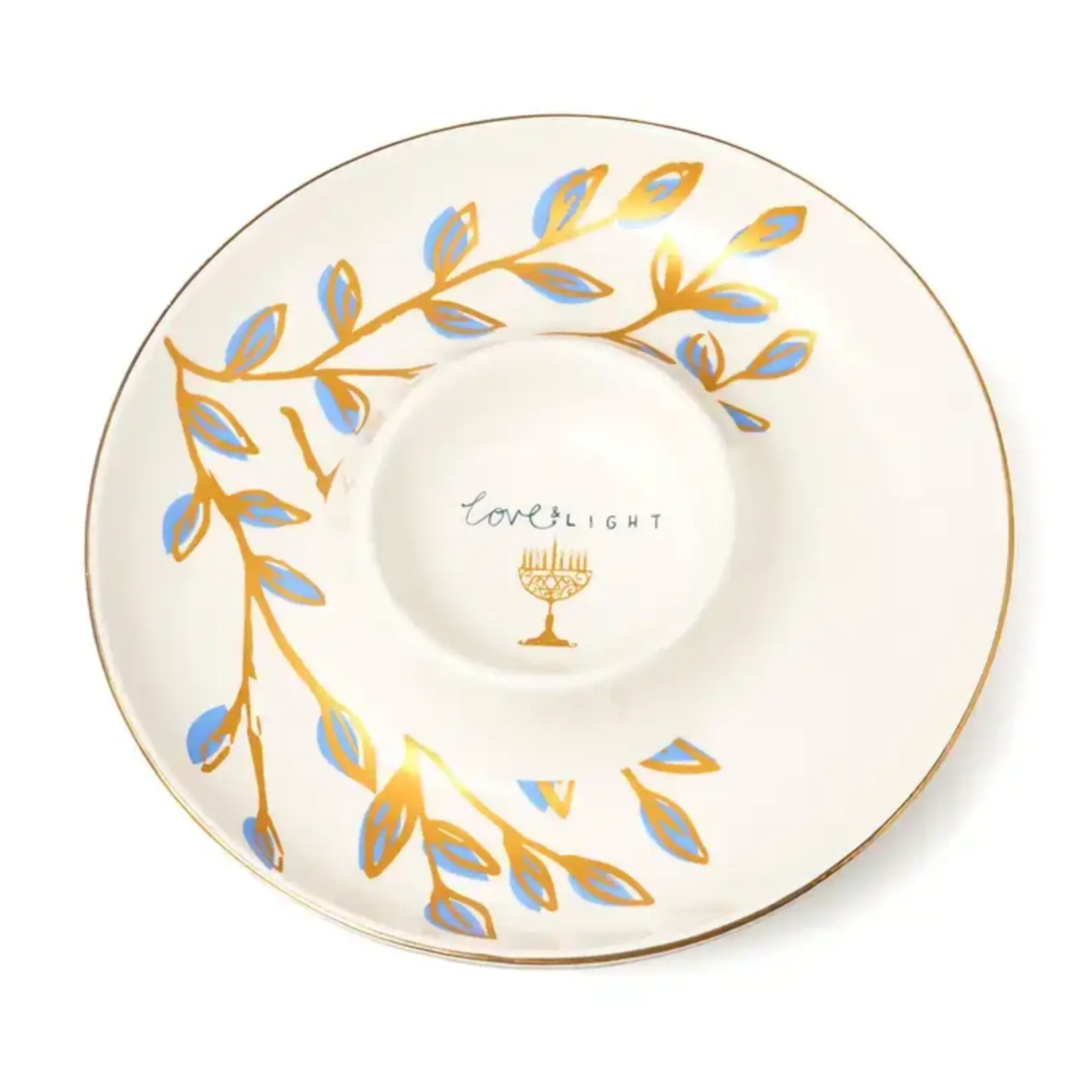 Menorah Latkes and Applesauce Tray