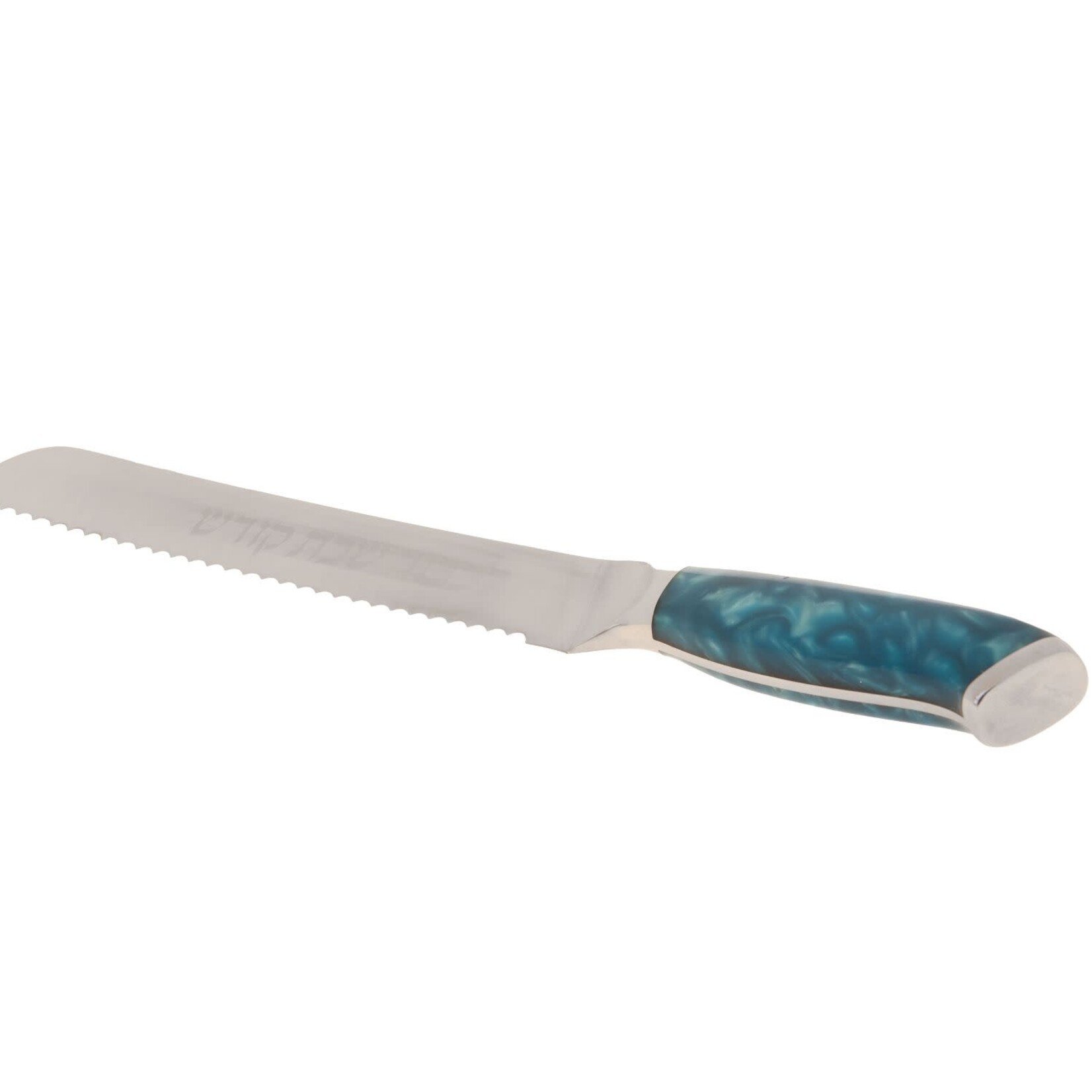 Challah Knife w/ Sky Blue Resin Handle