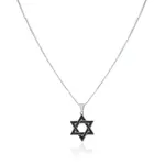 Men's Sterling Silver Star of David 24"