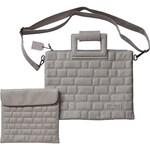 Lt. Gray Leatherette Talis and Tefillin Set