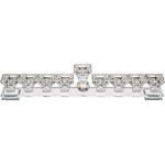 Clear Crystal Long Menorah