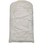 Leatherette Bris Pillow w/ Gold Embroidery