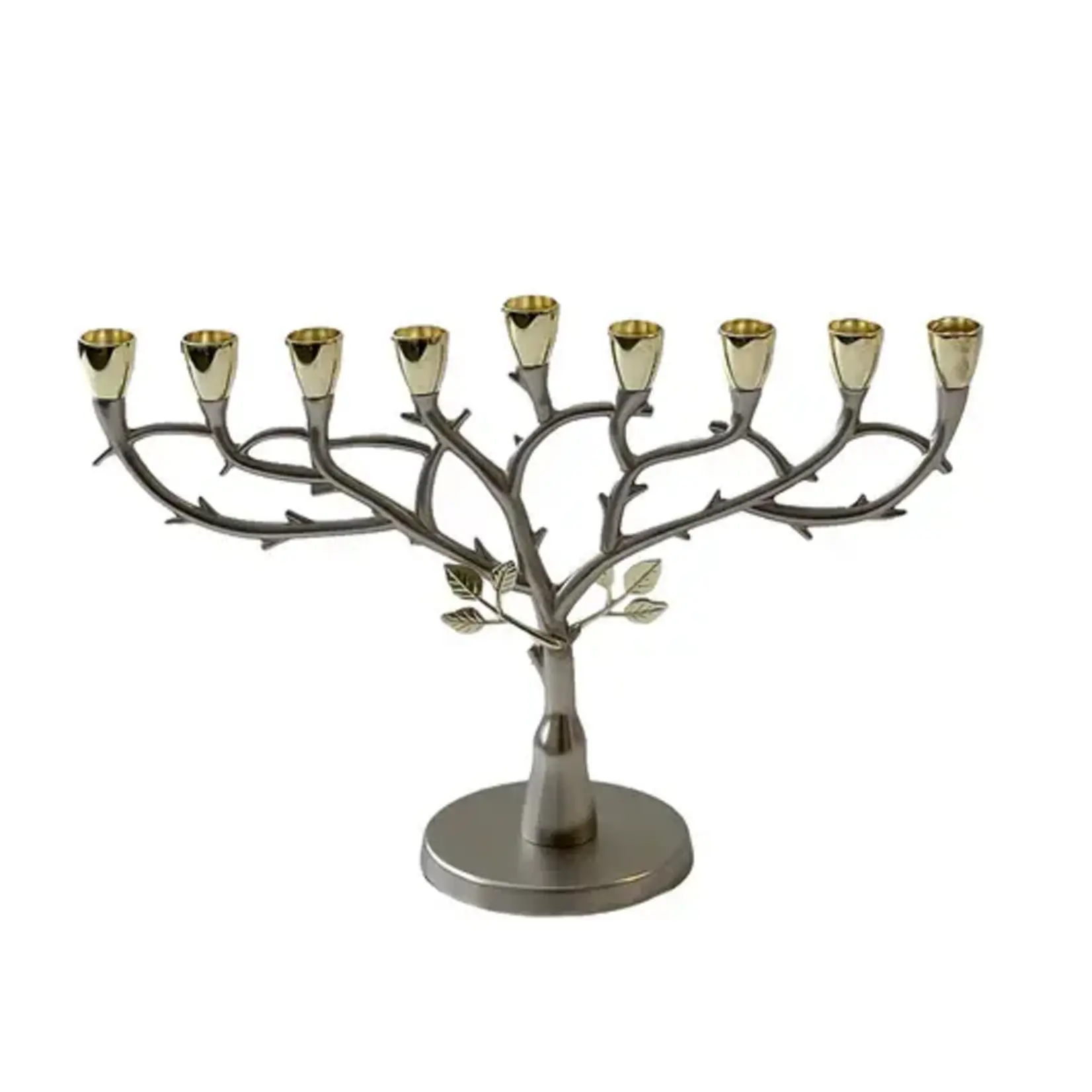 Tree of Life Menorah - Silver/Gold