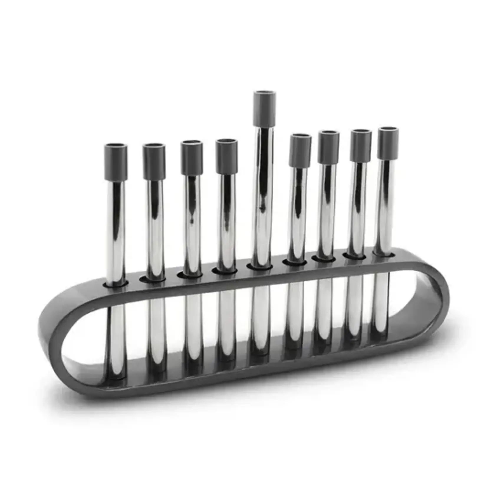 Aluminum Menorah - Graphite