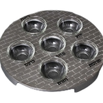 Metal Seder Tray-Silver with Dishes