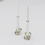 Ring Candleholders, Set of 2