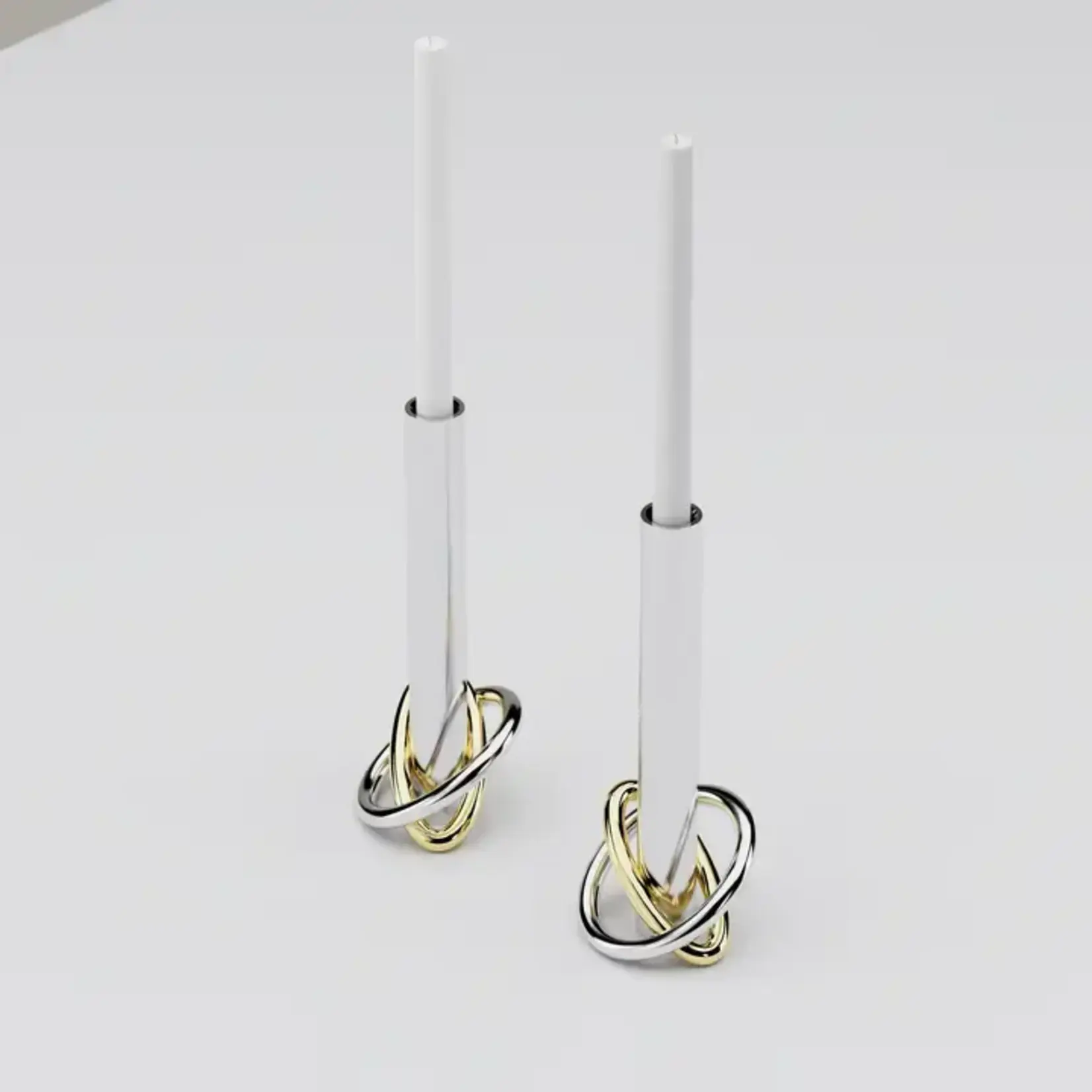 Ring Candleholders, Set of 2