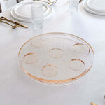 Amber Lucite Seder Plate