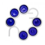 Aluminum Passover Seder Plate - Pesach Letters - Silver