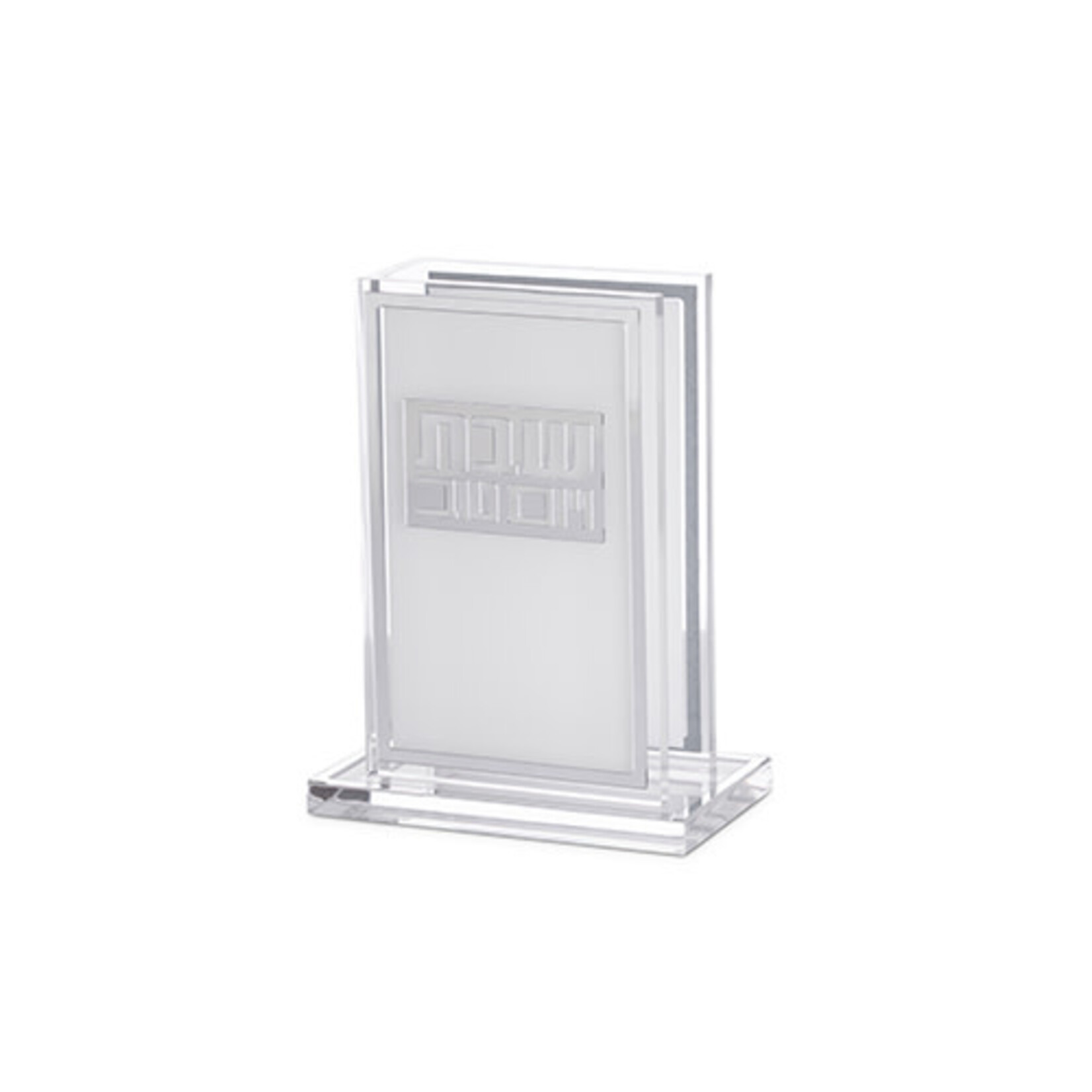 Lucite Match Holder - Silver