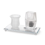 Frosted Crystal Havdalah Set