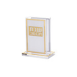 Lucite Match Holder - Gold