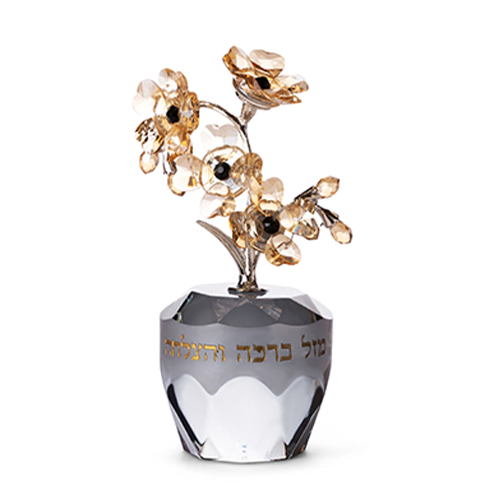 Crystal Tree of Blessings-Smoke/Amber