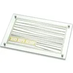 Glass Challah Tray - Silver/Gold