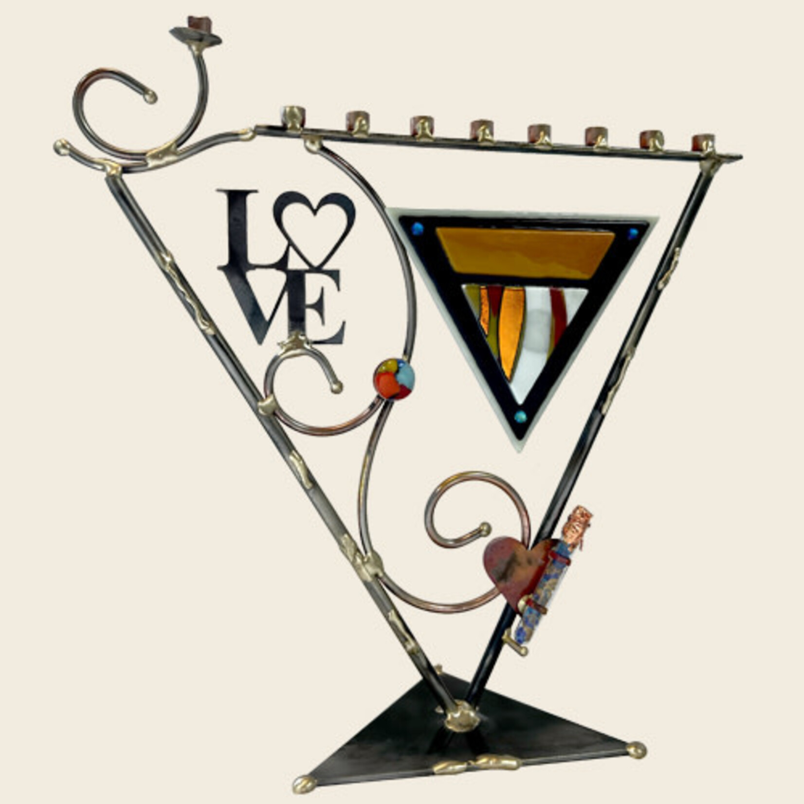 Art Deco Wedding Menorah