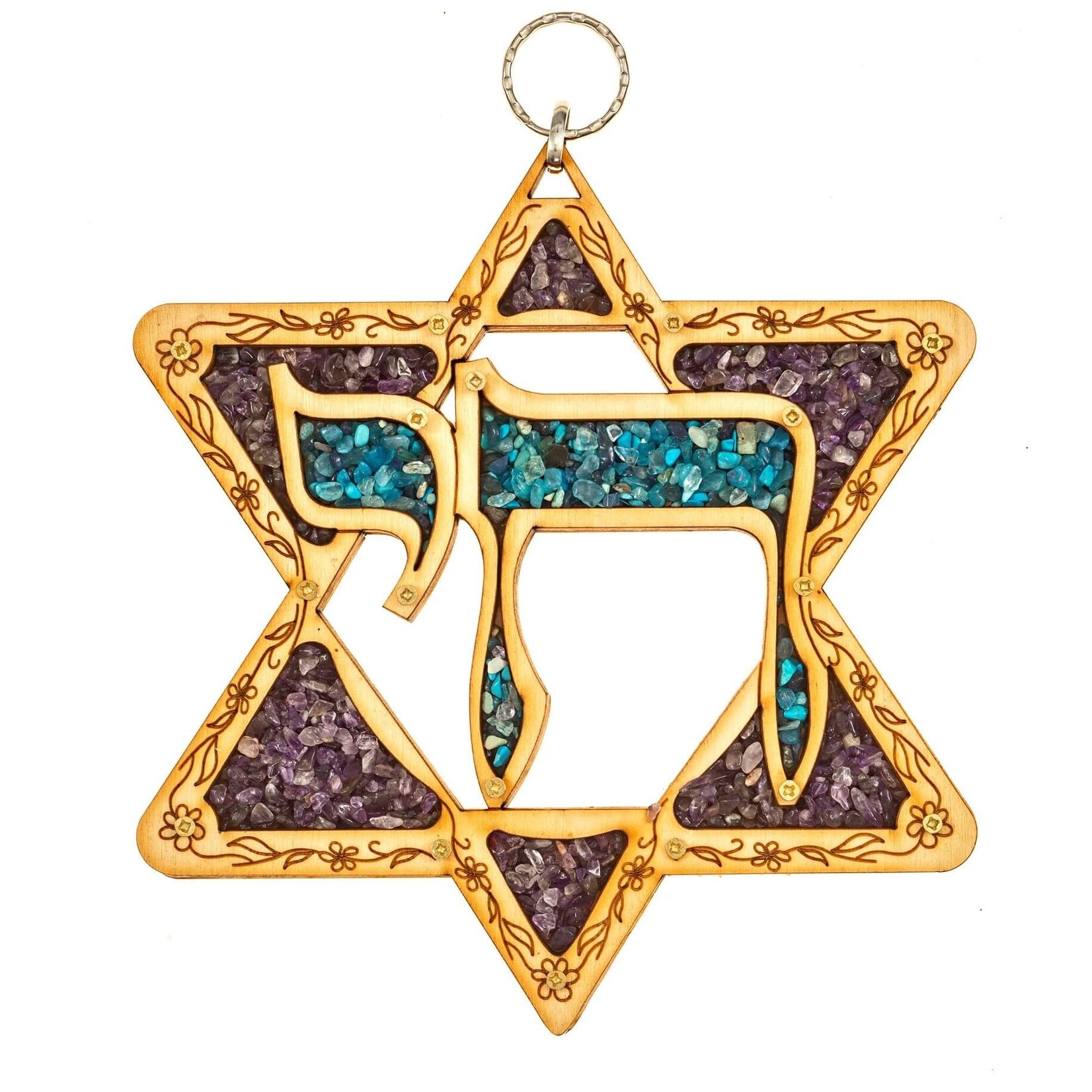 Wood Chai/Star of David