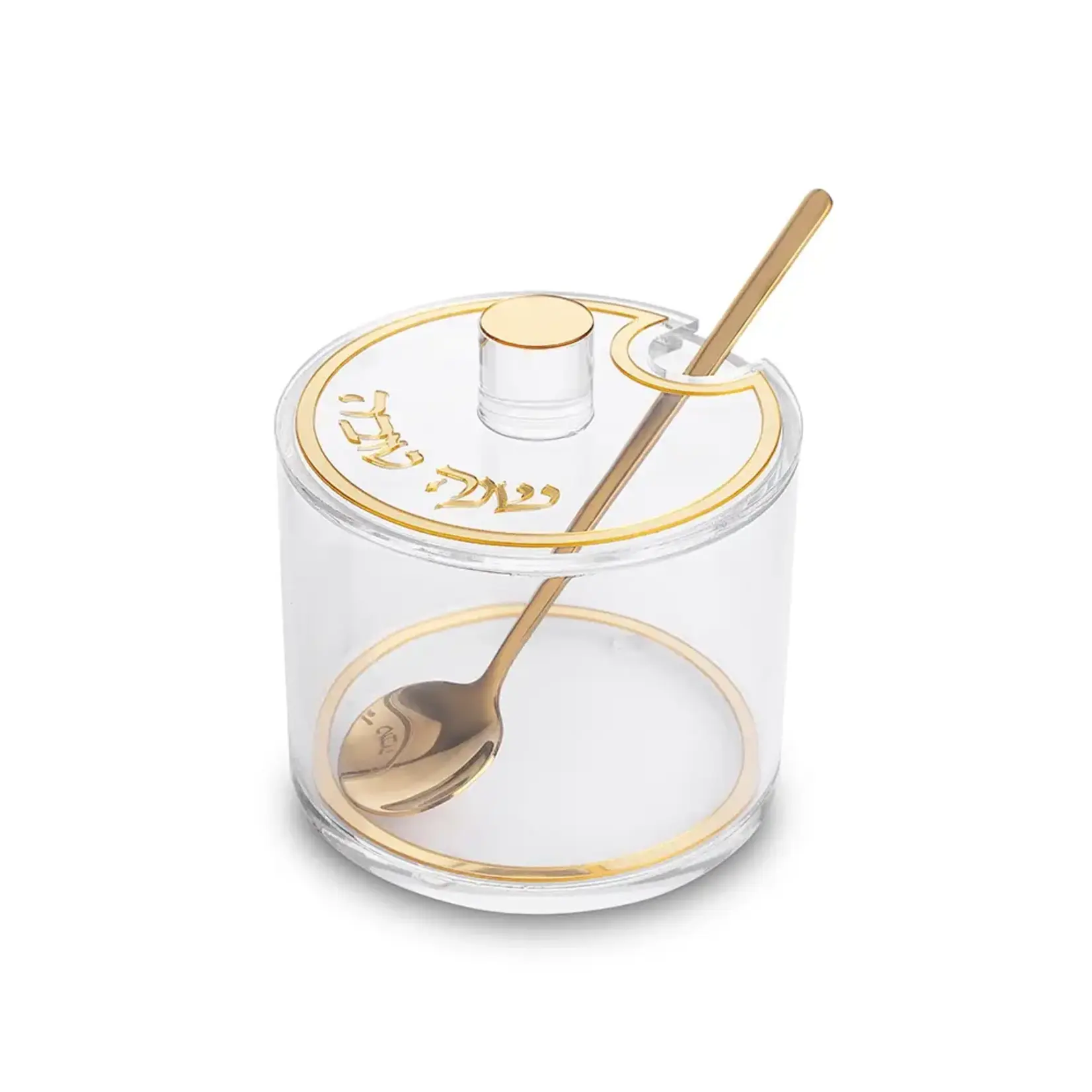 Lucite Honey Dish - Gold
