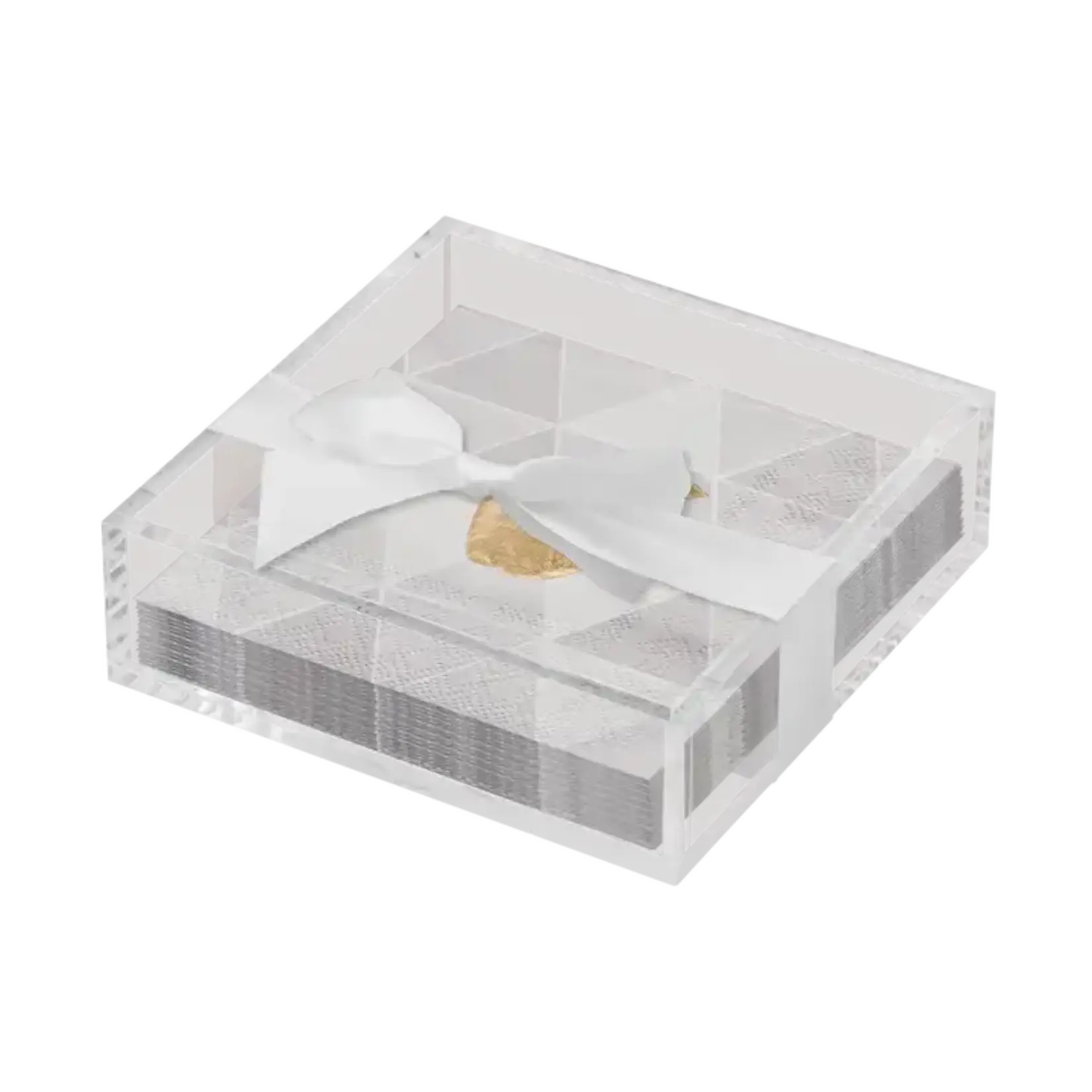 Acrylic Cocktail Napkin Tray - Golden Apple
